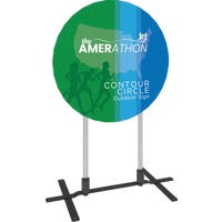 Contour Outdoor Sign Circle - Plate Base